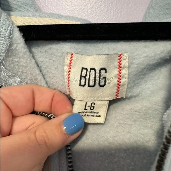 Blue‎ BDG Urban Outfitters zip up jacket - Picture 2 of 3